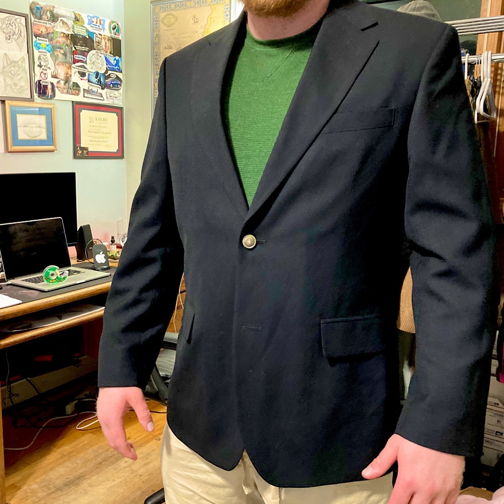 Dockers black suit top